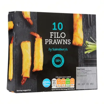 Sainsbury's Filo Prawns 10s- Frozen