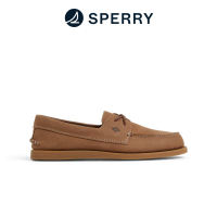 Sperry Mens Authentic Original™ Hull Cross Lace Boat Shoe - Brown (14086969)