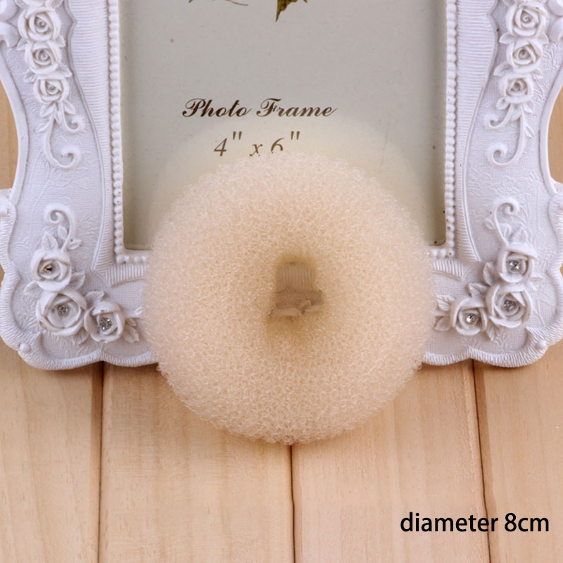 XHT Dụng cụ làm búi tóc băng đô xoắn sợi tổng hợp tự làm dụng cụ làm búi tóc donut