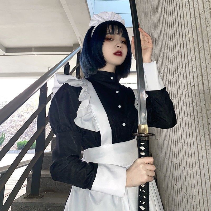 ▼▣┋  Maid Bộ Cosplay Nam Nữ Trang Phục Hóa Trang Cô Hầu Gái Phong Cách Lolita Nhật Bản Dễ Thương