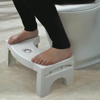 Squatty Potty The Original Bathroom Toilet Stool White Foldable Toilet Footstool Anti Stools Portable Step for Bathroom