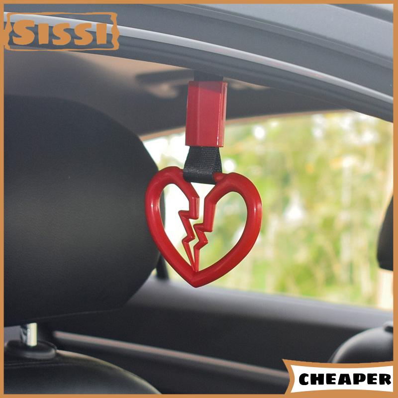Sissi Jdm Nhẫn Nhật Bản tàu điện ngầm xe buýt xe xử lý dễ thương bị hỏng trái tim xử lý tay dây đeo phía sau phía trước bội cảnh báo vòng