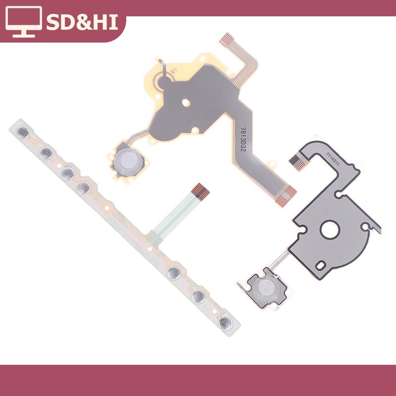 SD&HI อะไหล่ซ่อมแซม1 2ชิ้นสำหรับ PSP 2000ซ้ายปุ่มขวาฟังก์ชั่นเริ่มต้นบ้านปริมาณ PCB ปุ่มกด L R Flex สายเคเบิล ราคา 23 บาท*ส่งฟรี