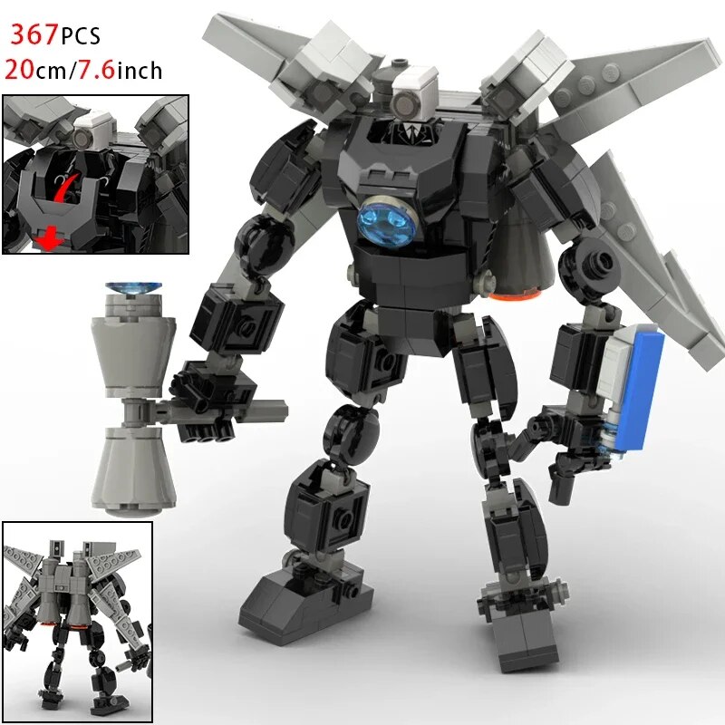 Compatible with LEGO Moc Skibidi Kids Nhà vệ sinh búp bê khối thiết lập Titan Cameraman Speakerman Boy Giáng sinh đồ chơi
