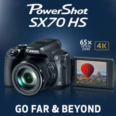 Canon PowerShot SX70 HS > 1 year warranty <