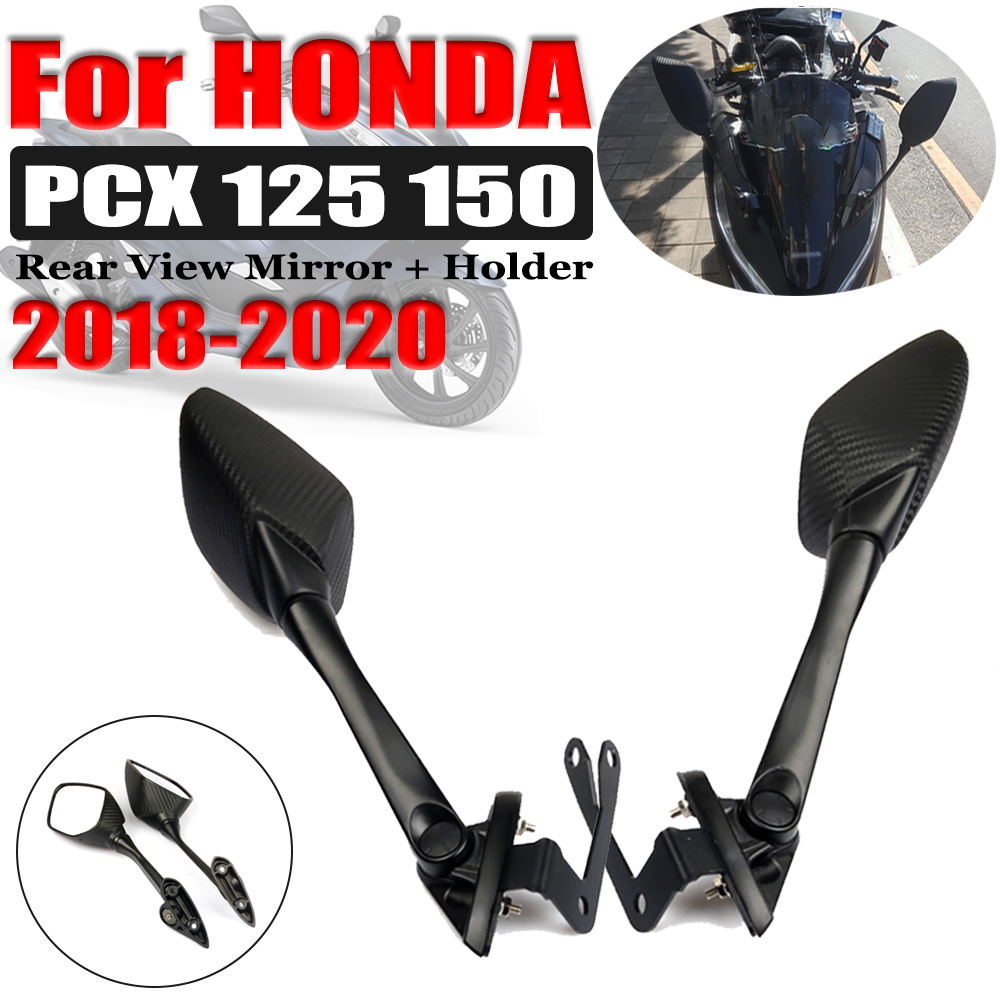 Motorcycle pcx 125 rear view mirror front stand holder bracket windshield bracket for honda pcx150 pcx125 pcx 150 2018 2019 2020