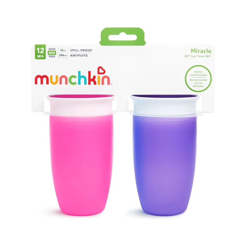 Munchkin 10 Oz Miracle® 360° Sippy Cup 2pk