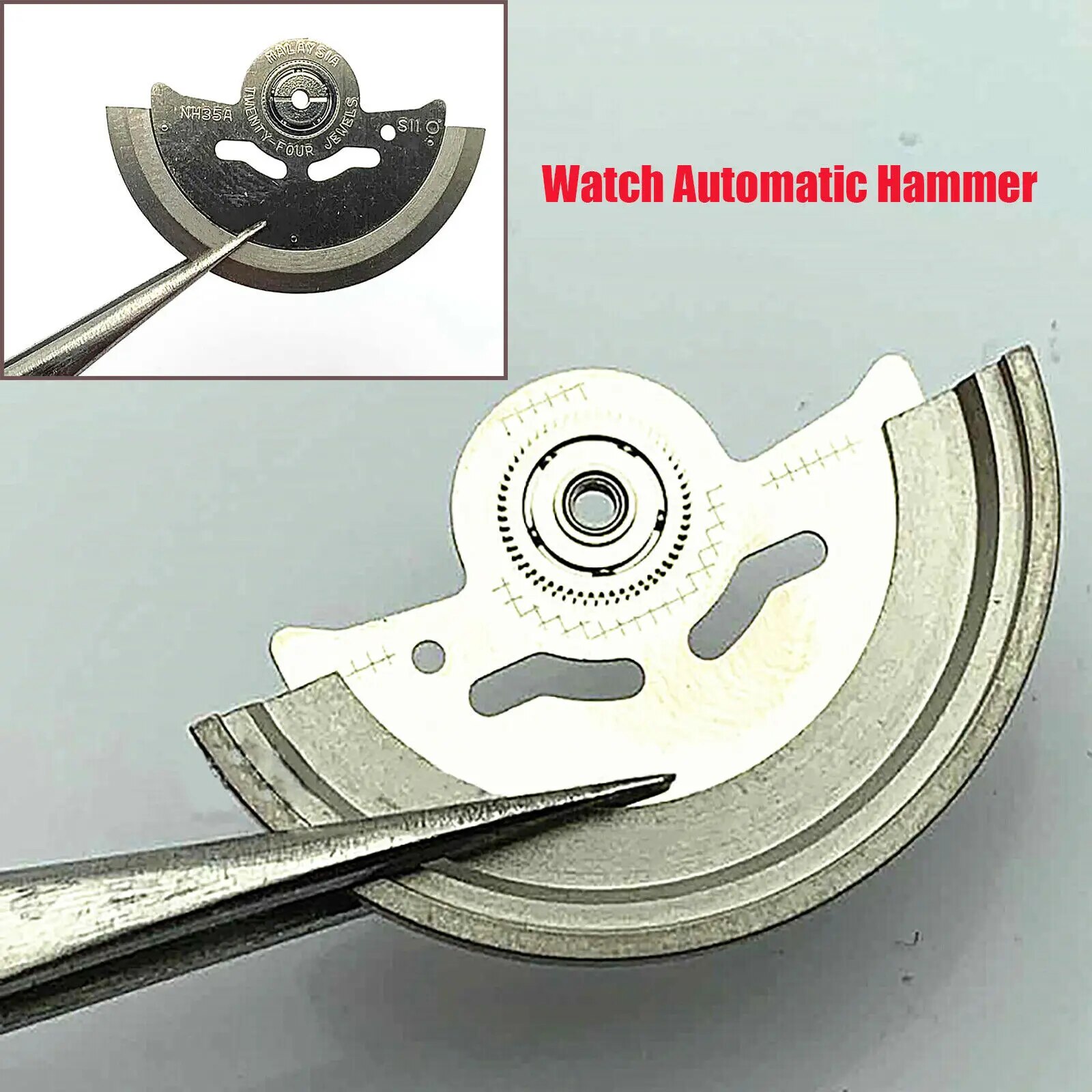 Thay Thế Đồng hồ kim loại Tự Động Búa Rotor Con Lắc Cho Seiko Nh35 Nh36 Phong Trào Phụ Kiện