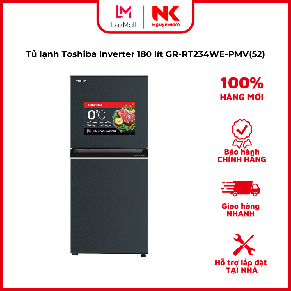 Tủ lạnh Toshiba Inverter 180 lít GR-RT234WE-PMV(52)