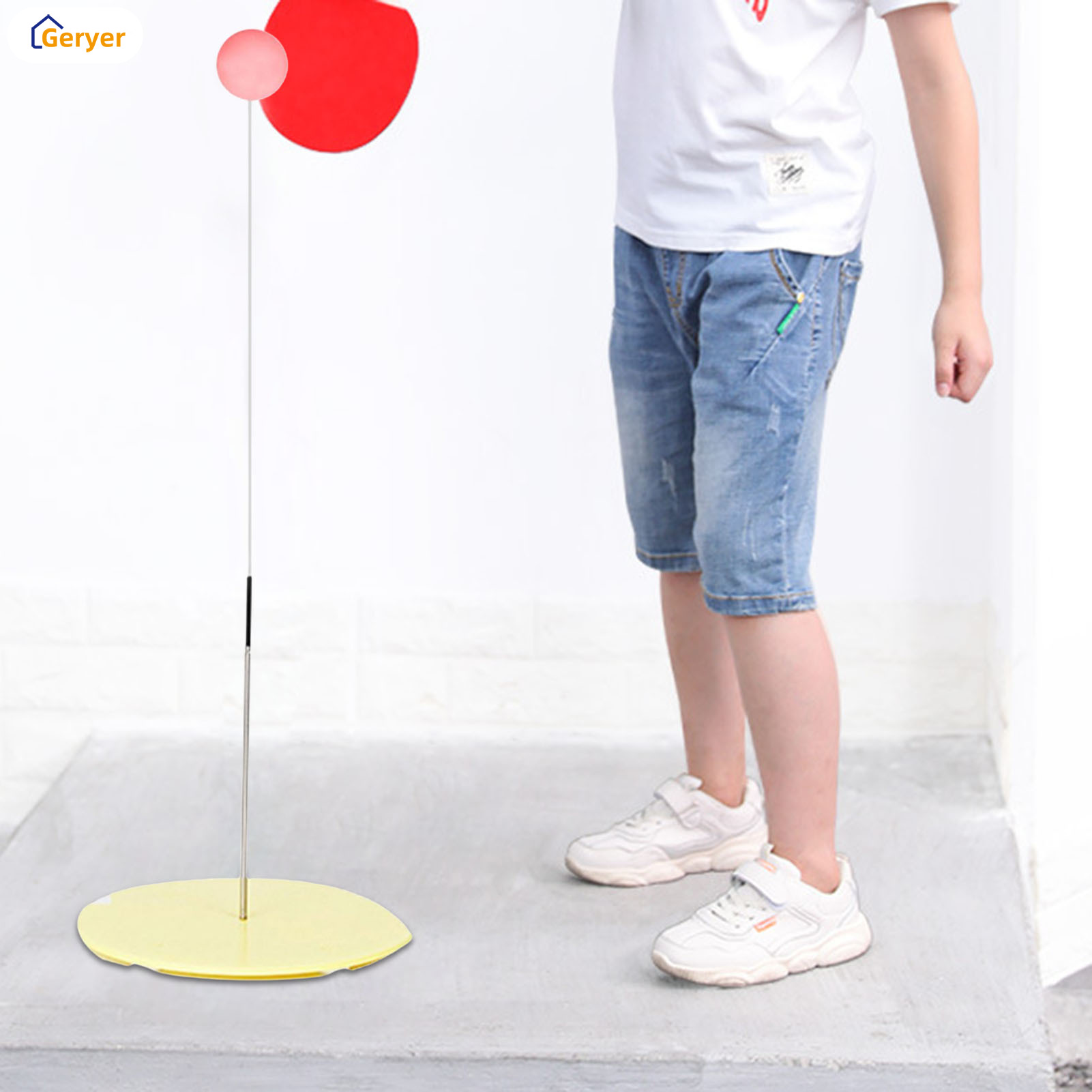 Geryer Bóng Bàn Phục Hồi Bộ huấn luyện Vui Vẻ Nhựa Pingpong thiết bị đào tạo Cho Trẻ Em Hoàn Hảo Trẻ Em Món Quà Ngày