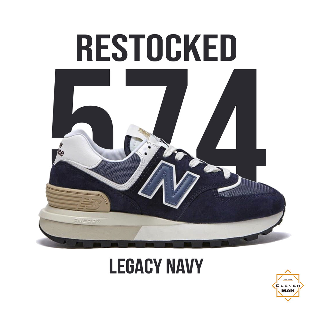 Giày Thể Thao NB 574 Legacy Navy Màu Tím Than Phù Hợp Cả Nam Và Nữ Clever Man Store