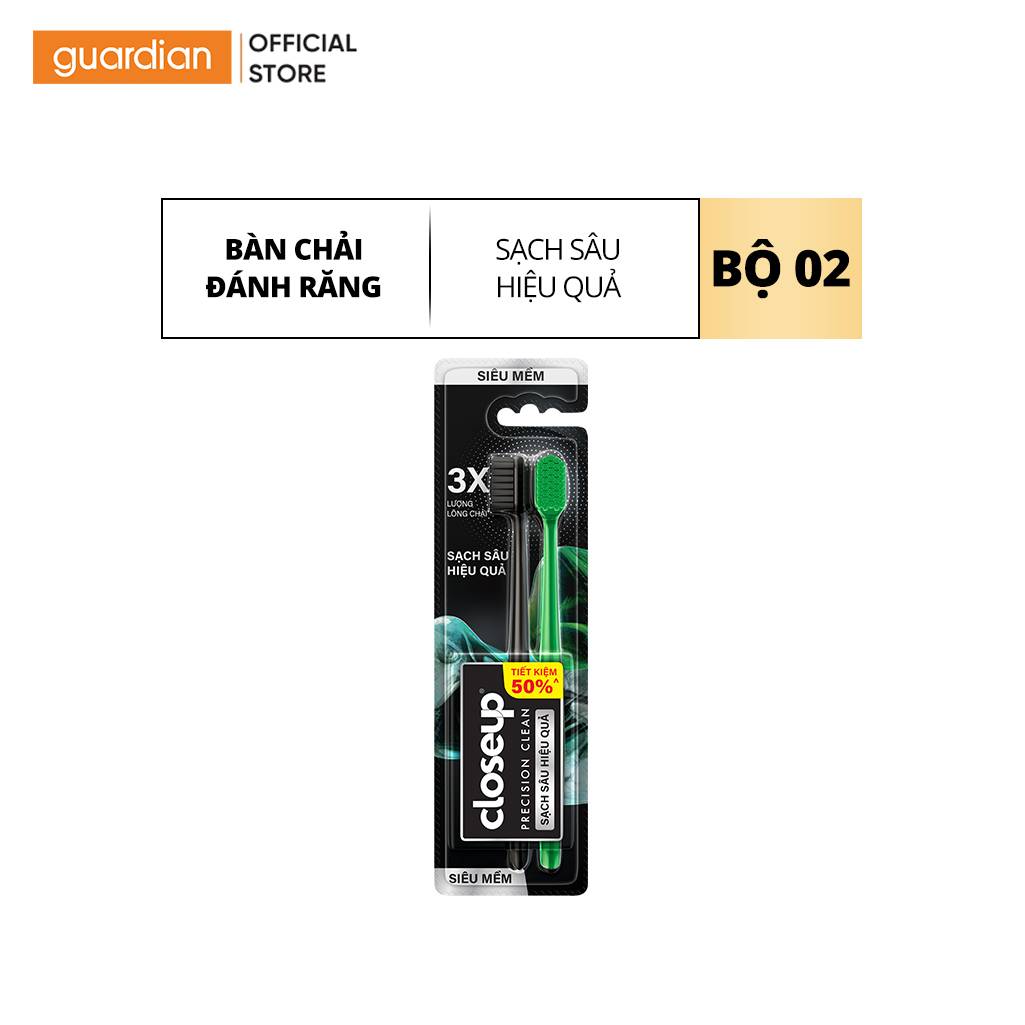 Bàn Chải Đánh Răng Siêu Mềm Mại Closeup Precision Clean (Giao Màu Ngẫu Nhiên 2 Cây) | Guardian Việt Nam