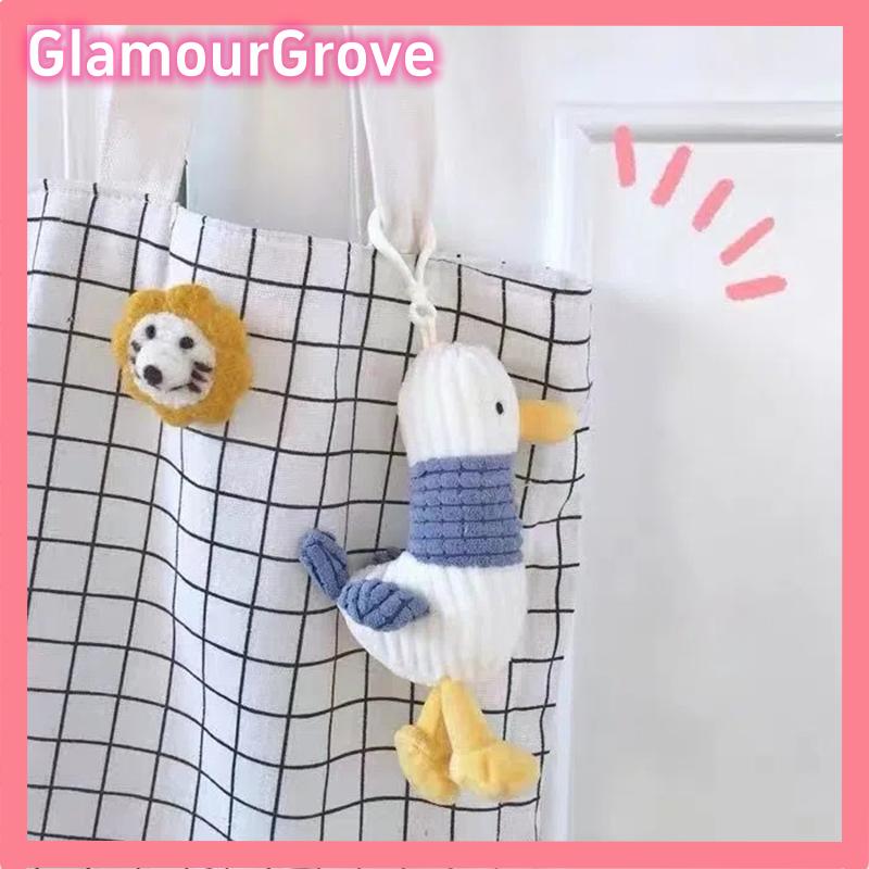 [GlamourGrovE] Cartoon Cute Plush Ugly Duck Keychain Toy Soft Key Ring Lady Girl Charm Bag Pendant C