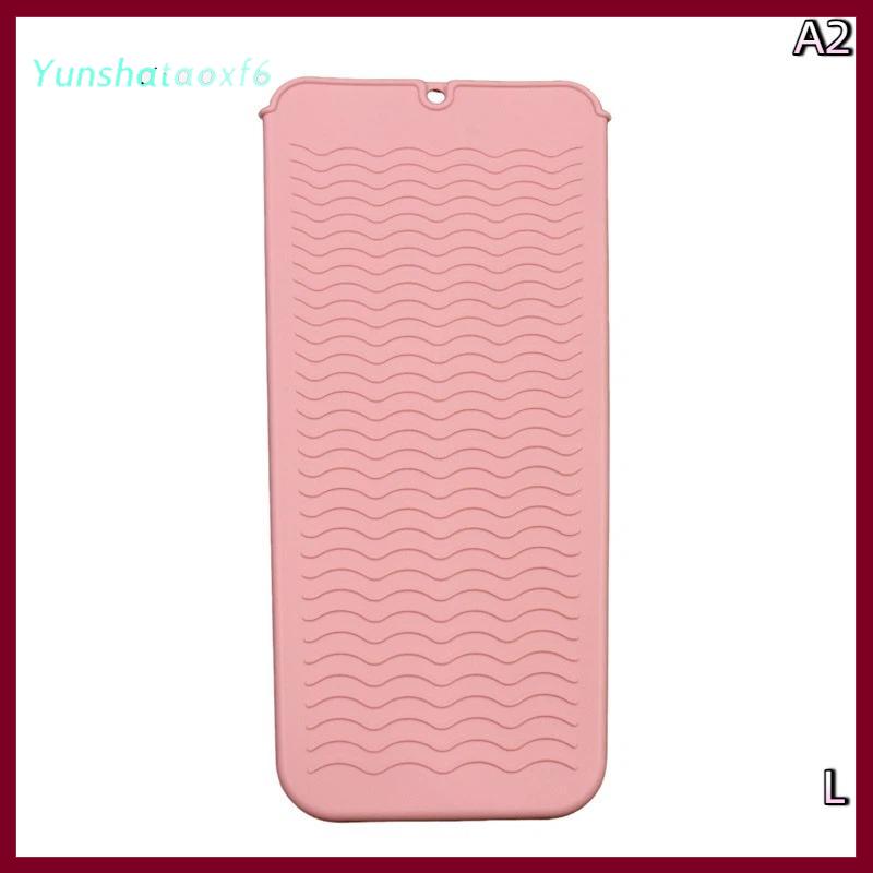 yunshataoxf 1pcs Silicone chịu nhiệt Pad Pouch lưu trữ túi cách nhiệt Mat cho máy ép tóc nhiệt uốn thanh Curler Bìa - 9