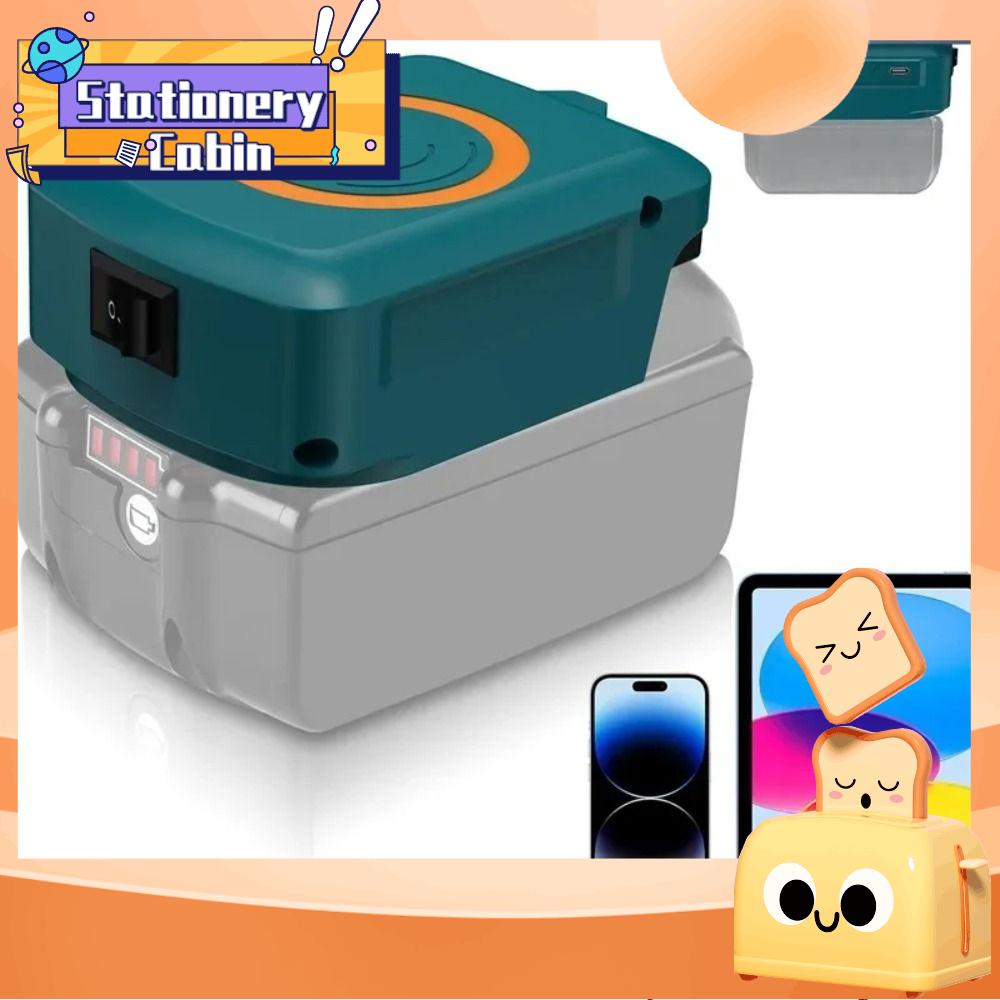 NANCHENG CAMERAS USB Sạc không dây Type-C 18V Bộ chuyển đổi pin Di động Phổ thông Sạc Pin Lithium Cho Makita/DeWALT/Milwaukee Pin Lithium
