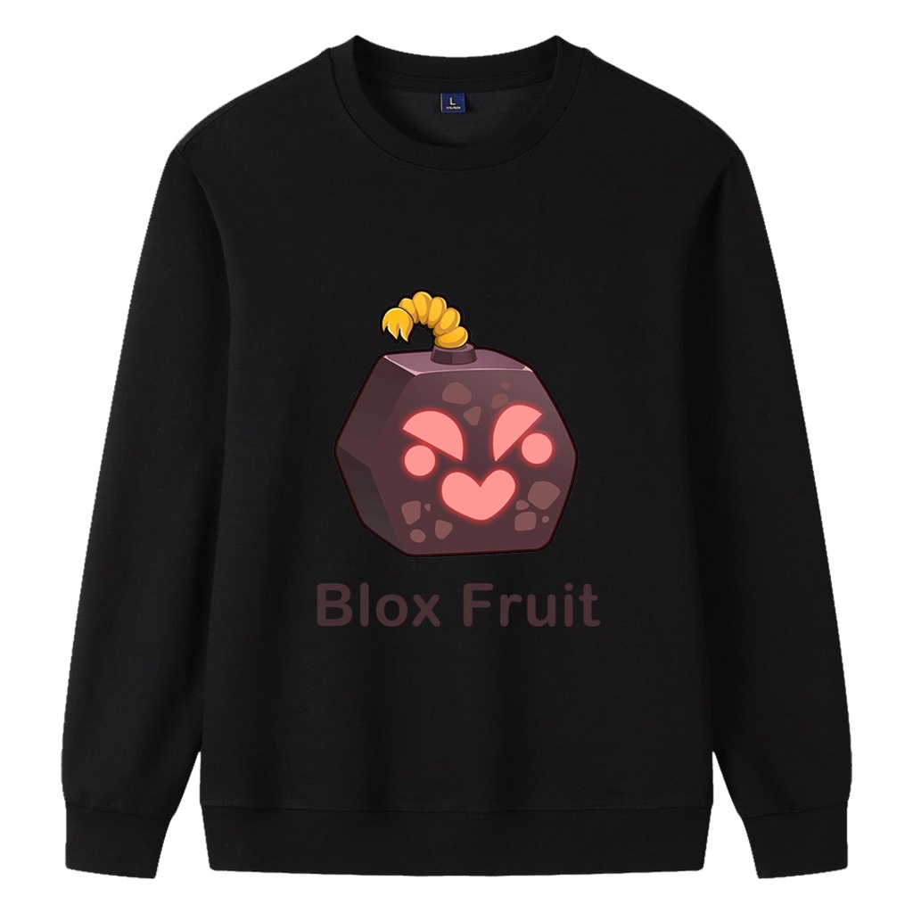 Bomb Fruit Blox trái cây trẻ em quần áo trẻ em bé trai áo dài tay bé gái baseshirt áo hoạt hình áo khoác có mũ