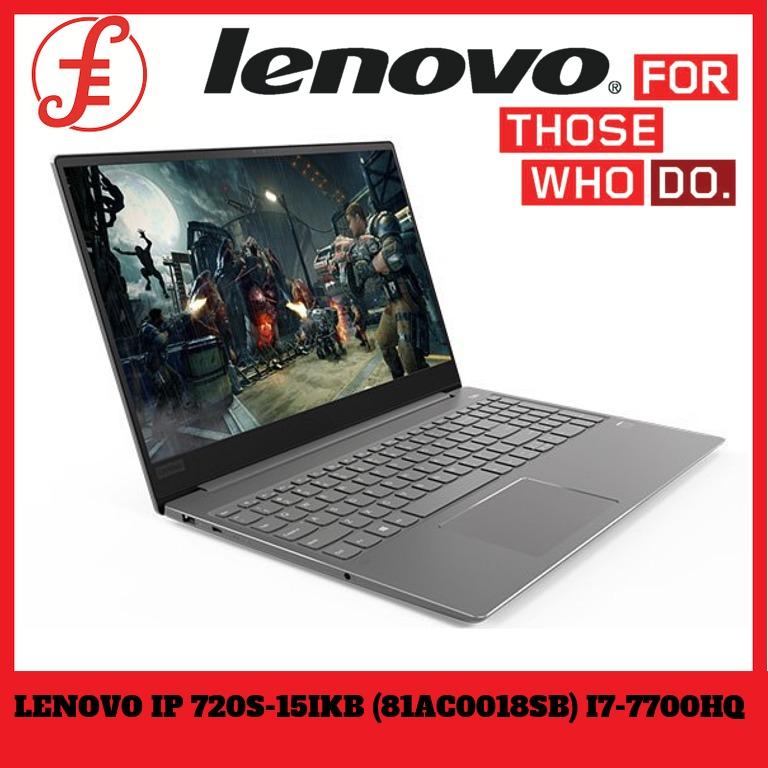 LENOVO IDEAPAD 720S-15IKB (81AC0018SB) 15.6 IN INTEL CORE I7-7700HQ 16GB 512GB SSD WIN 10 (81AC0018SB)