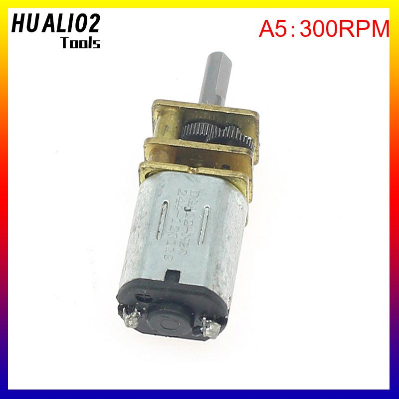 HUALI02 Micro N20 Bánh Động Cơ Tốc Độ Chậm Kim Loại Hộp Số Giảm Tốc Động Cơ Điện Tự Làm Đồ Chơi - 6