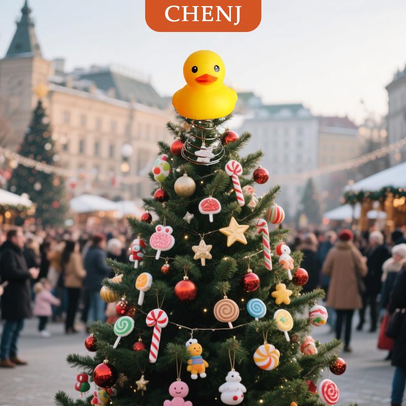 [COD] CHENJ ของตกแต่งรูปเป็ดสีเหลืองสำหรับเทศกาลคริสต์มาสของตกแต่งตั้งโต๊ะของตกแต่งยอดต้นคริสต์มาสแปลกใหม่เหมาะอย่างยิ่งสำหรับการตกแต่งวันหยุดปีใหม่ ราคา 203 บาท*ส่งฟรี