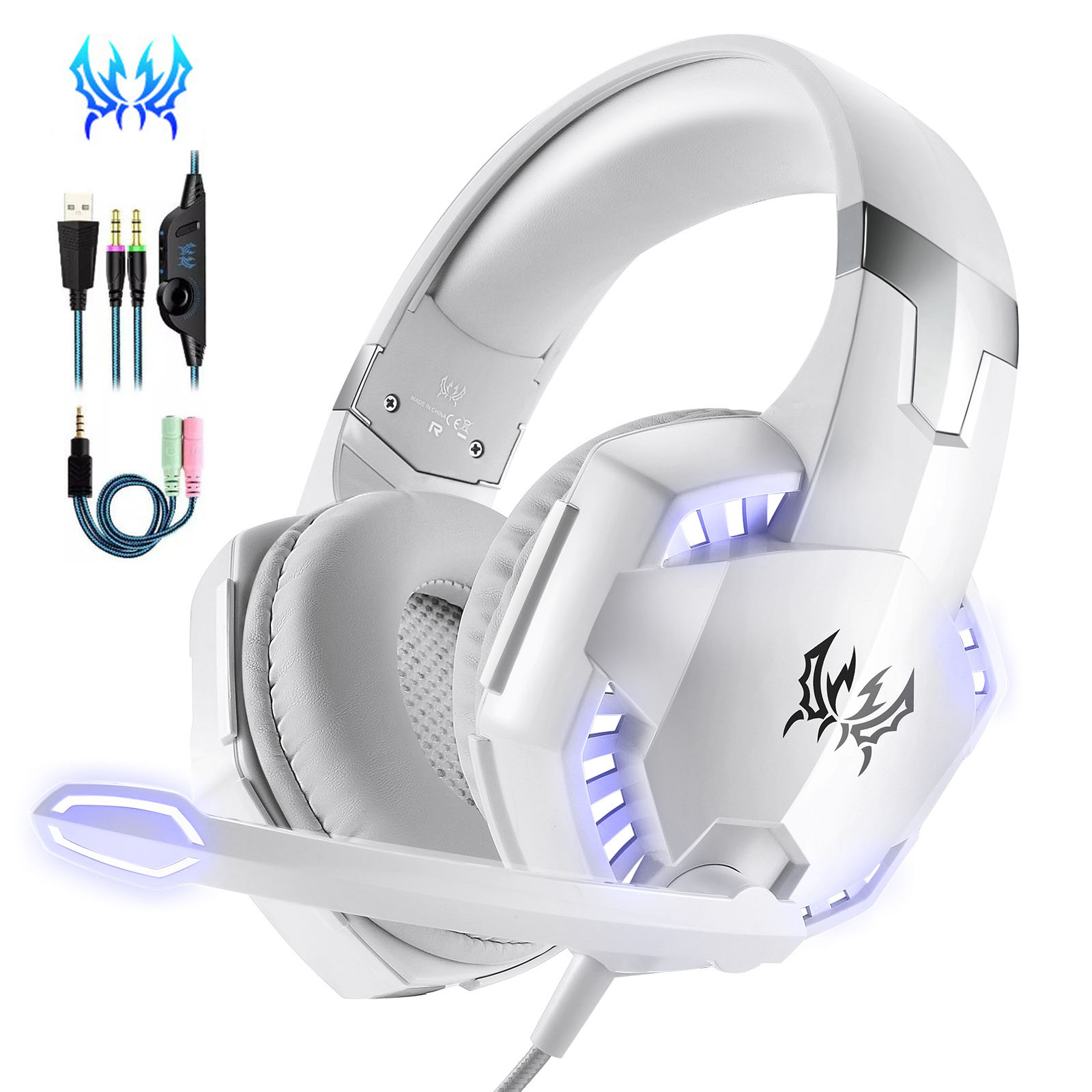 Kotion Each G2000 Gaming Headset Deep Bass Stereo With Led Light