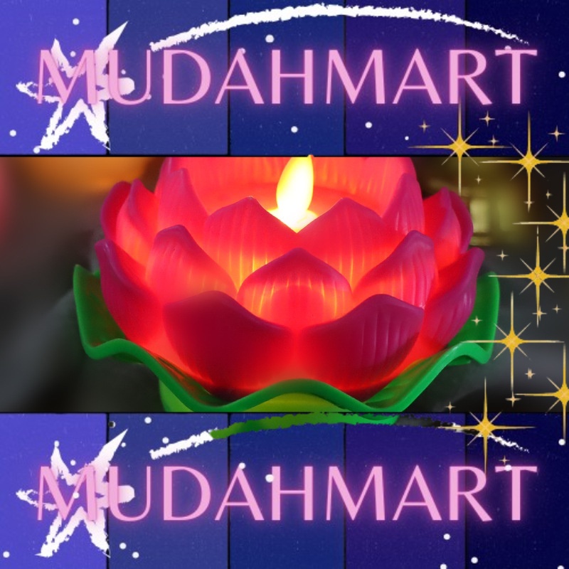 寺庙佛前莲花灯进贡led电子蜡烛灯仿真莲花灯Temple Buddha front lotus lamp tribute led electronic candle lamp simulation lotus lamp
