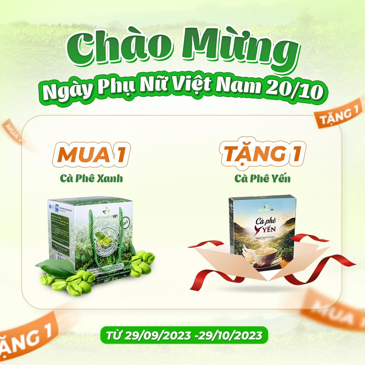 Cà phê xanh giảm cân kháng mỡ hộp 30 gói