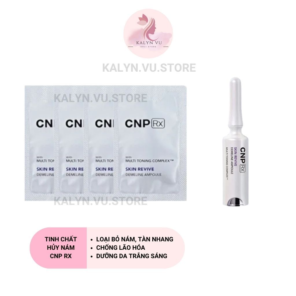 [1 gói] Tinh chất CNP RX hủy nám, tàn nhang, dưỡng trắng vượt trội – CNP Rx Skin Revive Demeline Ampoule 1ml