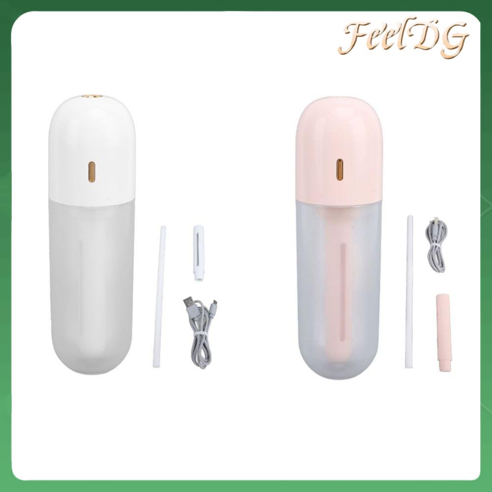 FEELDG Bình chứa 100ml Máy tạo độ ẩm không khí USB có thể sạc lại Di động Máy tạo độ ẩm phun sương mát Bền bỉ Cây đũa tạo độ ẩm Sử dụng trong phòng ngủ