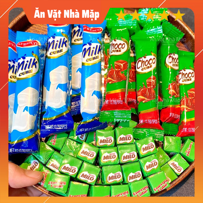 Kẹo Milo Thanh Choco Cube Kẹo Sữa Milk Cube Milo Cube Lẻ 1 Thanh