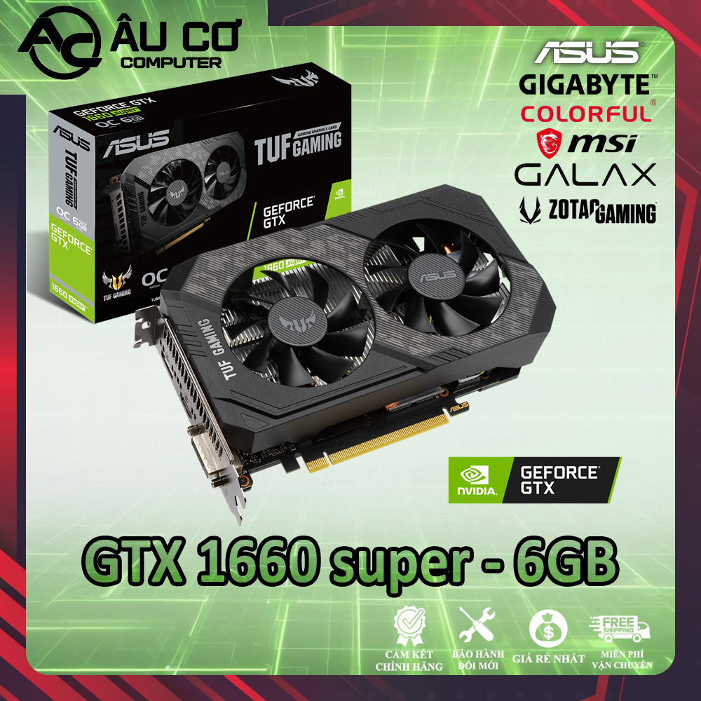 Card màn hình VGA GTX 1660s 1660ti MSI - ASUS - GIGABYTE - ASRock - COLORFUL 1660s/ti (Cũ NO BOX) - 