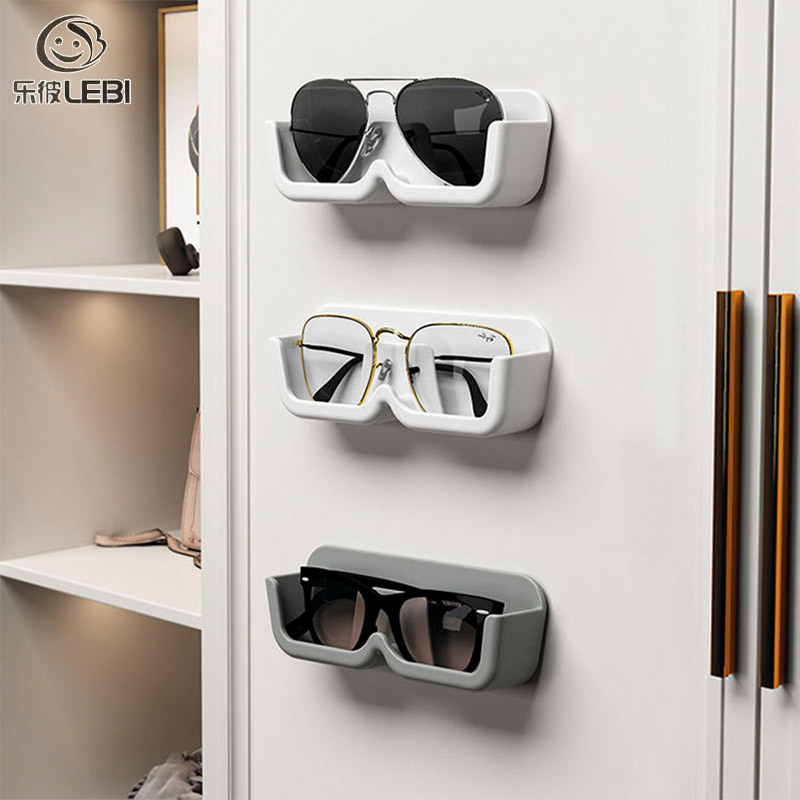 Glasses storage rack wall mounted non perforated decoration for placing myopia sunglasses wall display sunglasses storage rack storage box ราคา 23 บาท*ส่งฟรี