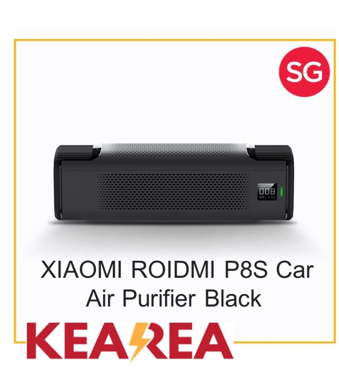 Xiaomi ROIDMI P8S Car Air Purifier APP Intelligent Control UV ABS OLED Screen Laser Particle Sensor-XIAOMI Ecological Chain Singapore