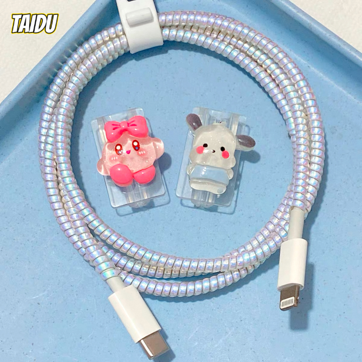 TAIDU เคสป้องกันสายชาร์จลายการ์ตูนน่ารักสำหรับ ราคา 19 บาท*ส่งฟรี