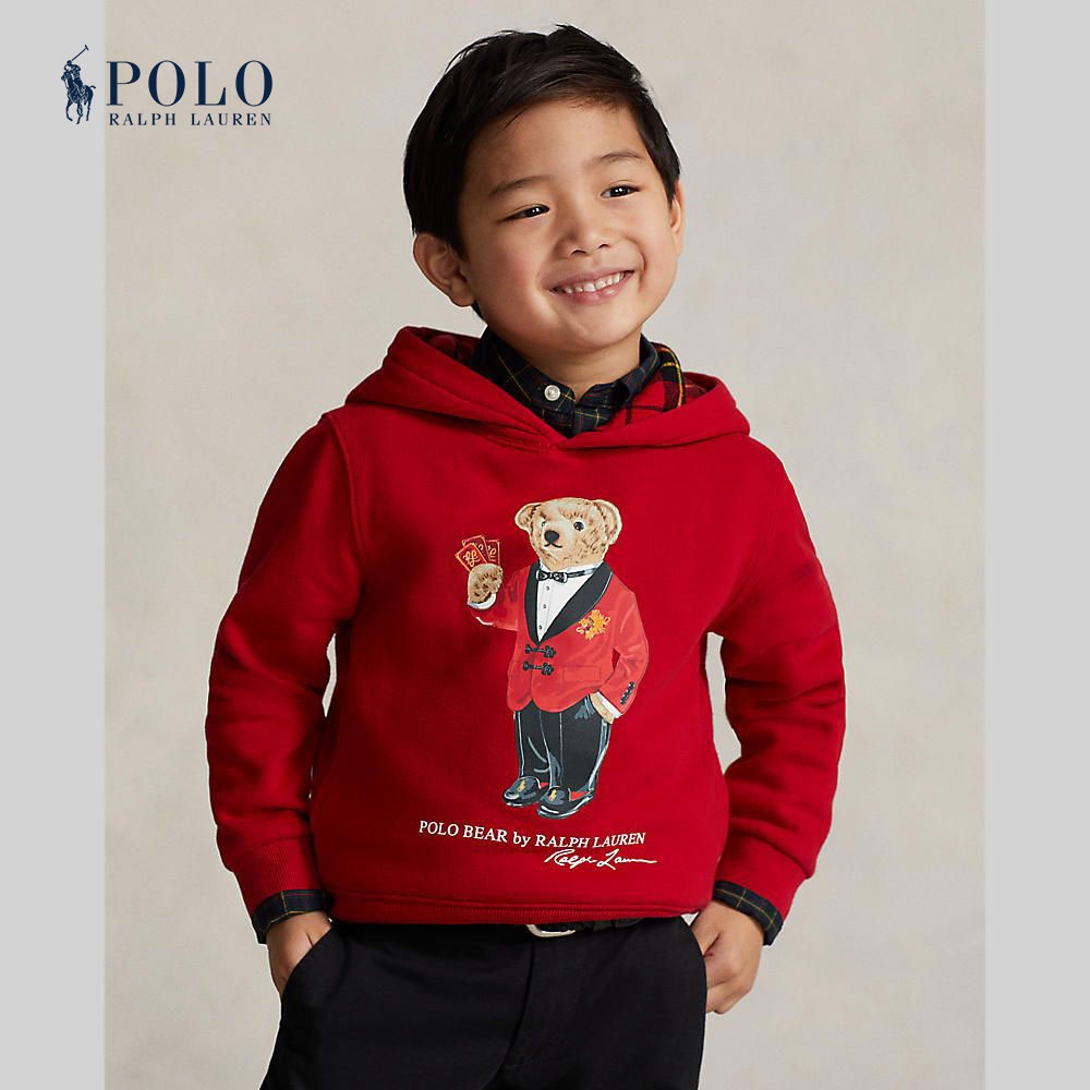 Polo Ralph Lauren Kids Boys Pullover-Lunar New Year Polo Bear Fleece Hoodie CWPOKNIB8020964 600 Red ราคา 7,800 บาท*ส่งฟรี