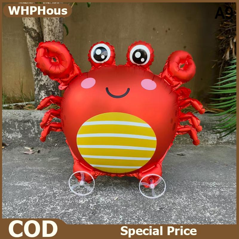 WHPHous ลูกโป่งฟอยล์รูปการ์ตูน4D ลูกโป่งรูปช้างพร้อมล้อสำหรับตกแต่งงานเลี้ยงวันเกิดของเด็ก ราคา 34 บาท*ส่งฟรี