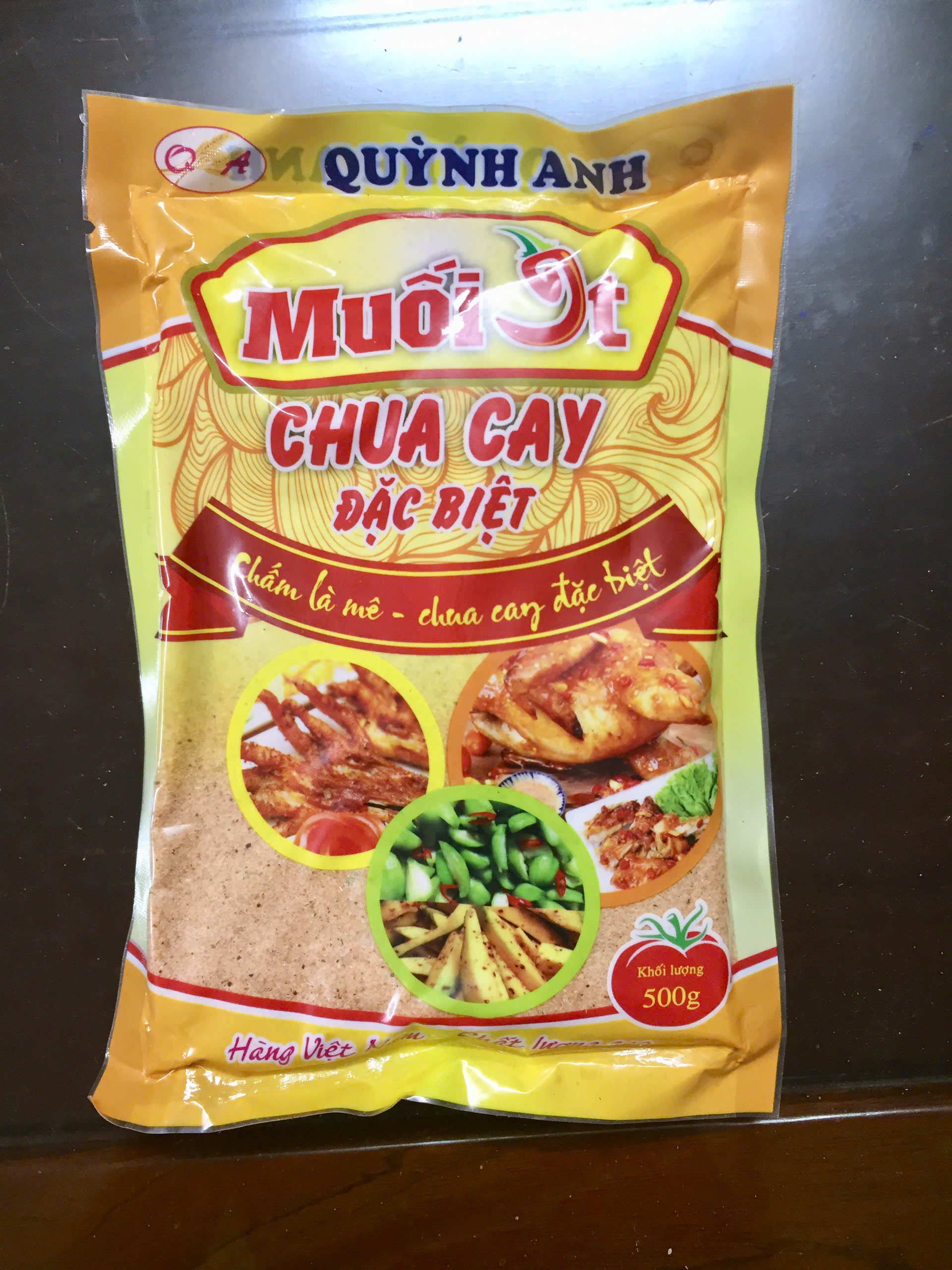 500gr Muối ớt chua cay Quỳnh Anh
