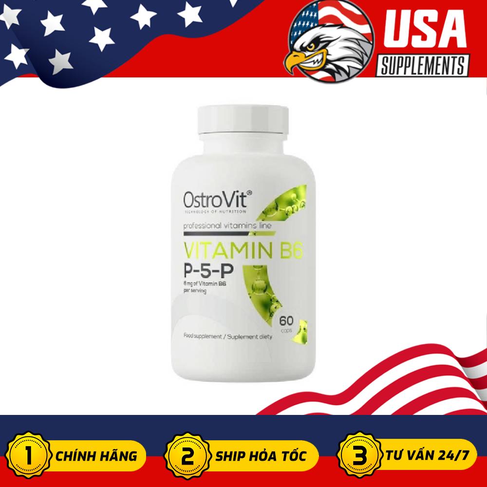 OstroVit Vitamin B6 P-5-P (60 Viên) - Chìa khóa vàng cho hệ miễn dịch khỏe và trái tim tươi trẻ