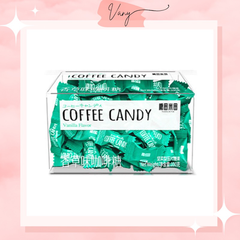 Kẹo Coffee Candy Ít Đường Tommy&Tim Cafe Hũ 100g - 120 Viên