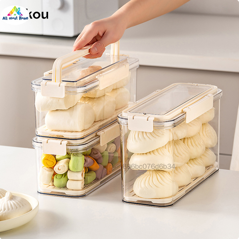 Food Grade Freezing Storage Box - Buttonable Design for Buns Dumplings Refrigerator Harga  40 Ringgit*Penghantaran Percuma