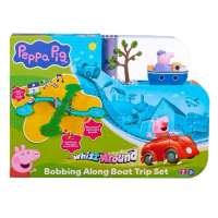 Peppa Pig Bobbing Along Boat Trip Set: Whizz-Around Motorised Boat Jigsaw Track and Sound Effects for Kids Ages 2- 7