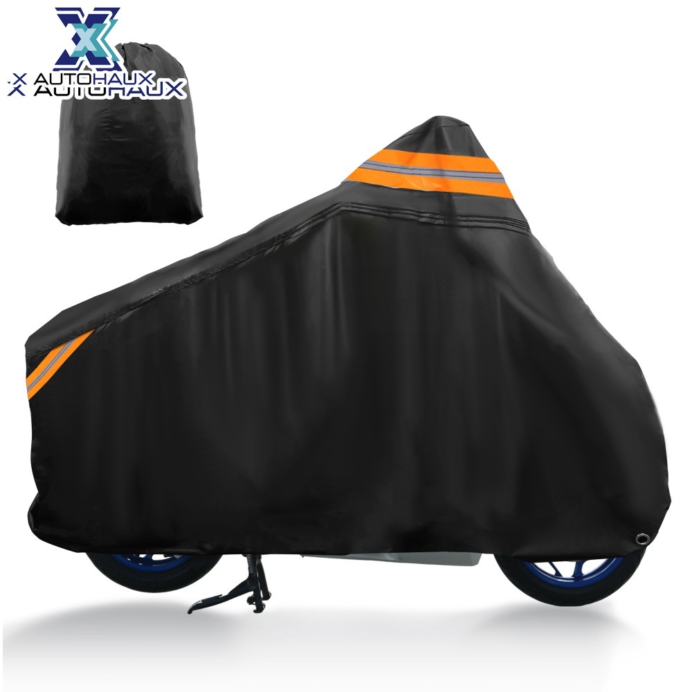 X AUTOHAUX Motorcycle Cover Motorbike Full Cover Outdoor Waterproof Scooter Cover Protector for Honda PCX 125 150 160 Hybrid Fits 76" Black 300D ราคา 590 บาท*ส่งฟรี