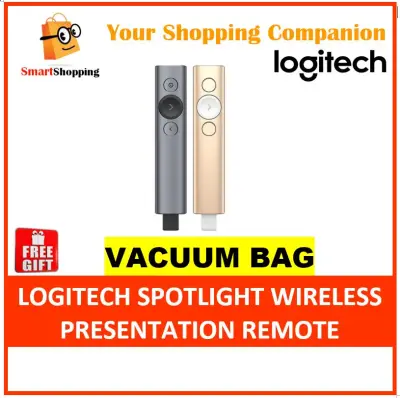 [Free Gift] Logitech Spotlight Wireless Presentation Remote ( Slate 910-004863 ) / ( 910-004864 Gold ) - Free gift while stock last