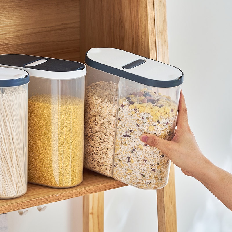 Hộ Gia đình thực phẩm niêm phong tách ra hạt lọ Nut lưu trữ Hộp nhà bếp các mặt hàng container ngũ cốc Dispenser