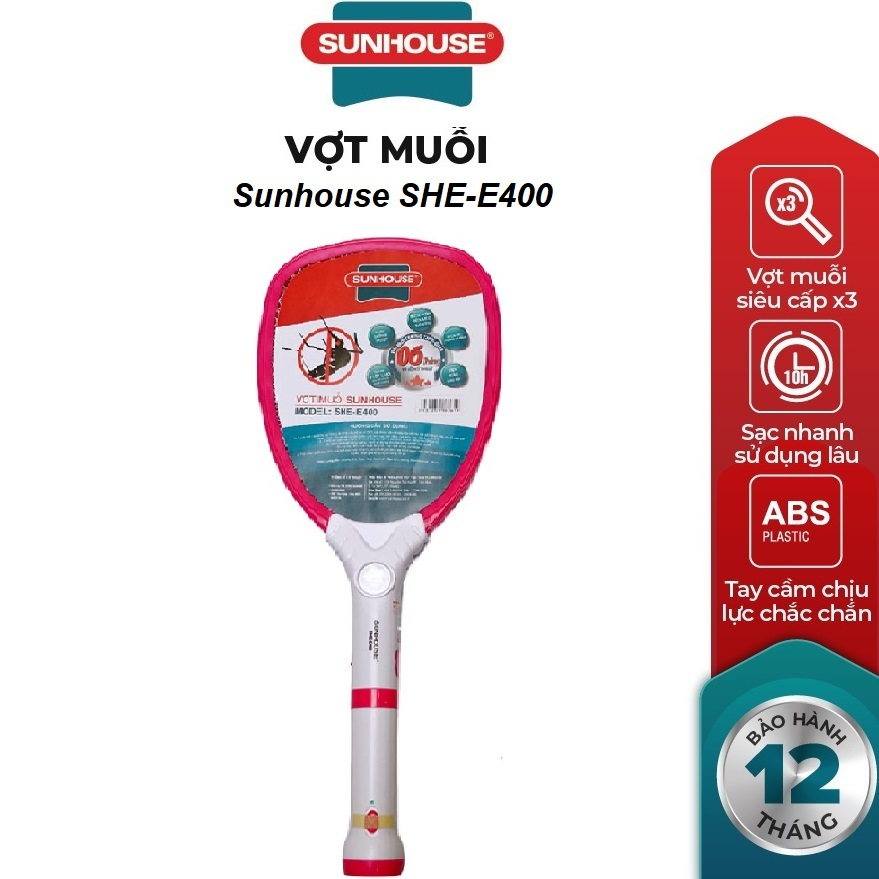Vợt muỗi sunhouse she-e400