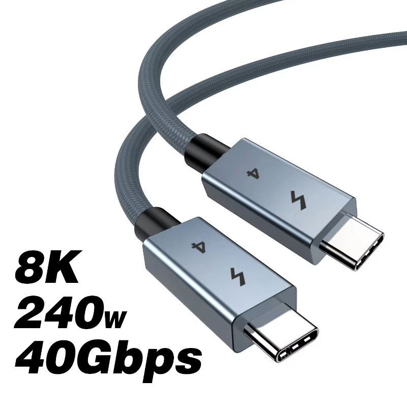 [2025☎Mới] ugourd Thunderbolt 4 Loại C 40gbps usb4 Cáp USB C để USB C 240W Cáp sạc nhanh thunderbolt