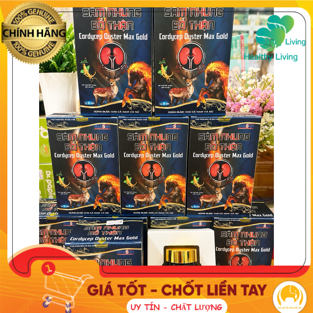 [CHÍNH HÃNG] Viên Uống Sâm Nhung Bổ Thận Cordycep Oyster Max Gold - Hỗ Trợ Bồi Bổ Thận Khí, Tăng Cường Sinh Lực Nam Và Nâng Cao Sức Bền Thể Lực