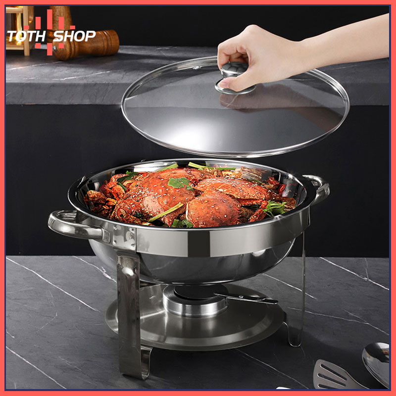 ToTH หม้อไฟ ครบชุด พร้อมฝาและถ้วยใส่กอฮอก้อน หม้อไฟต้มยำ หม้อต้มยำ หม้อไฟ หม้อลลชาบู หม้อต้มซุป 30.6ซม ราคา 768 บาท*ส่งฟรี