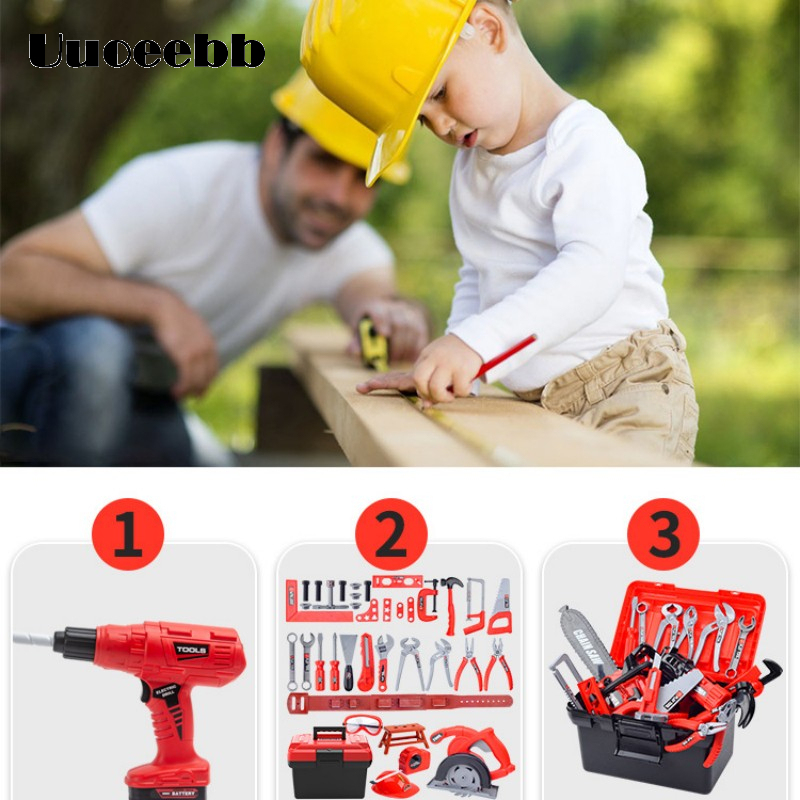 39 Bộ Dụng Cụ Trẻ Em Bộ Dụng Cụ Sửa Chữa Mô Phỏng Bé Dụng Cụ Khoan Điện Chơi Sửa Chữa Cho Bé Trai