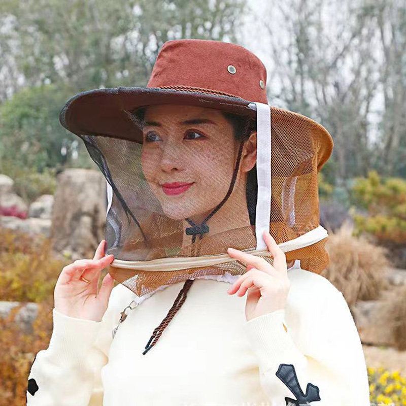 Camouflage Unlined Shawl Cap All-Matched Mosquito Cap Beekeeping Anti-Bee Jungle 