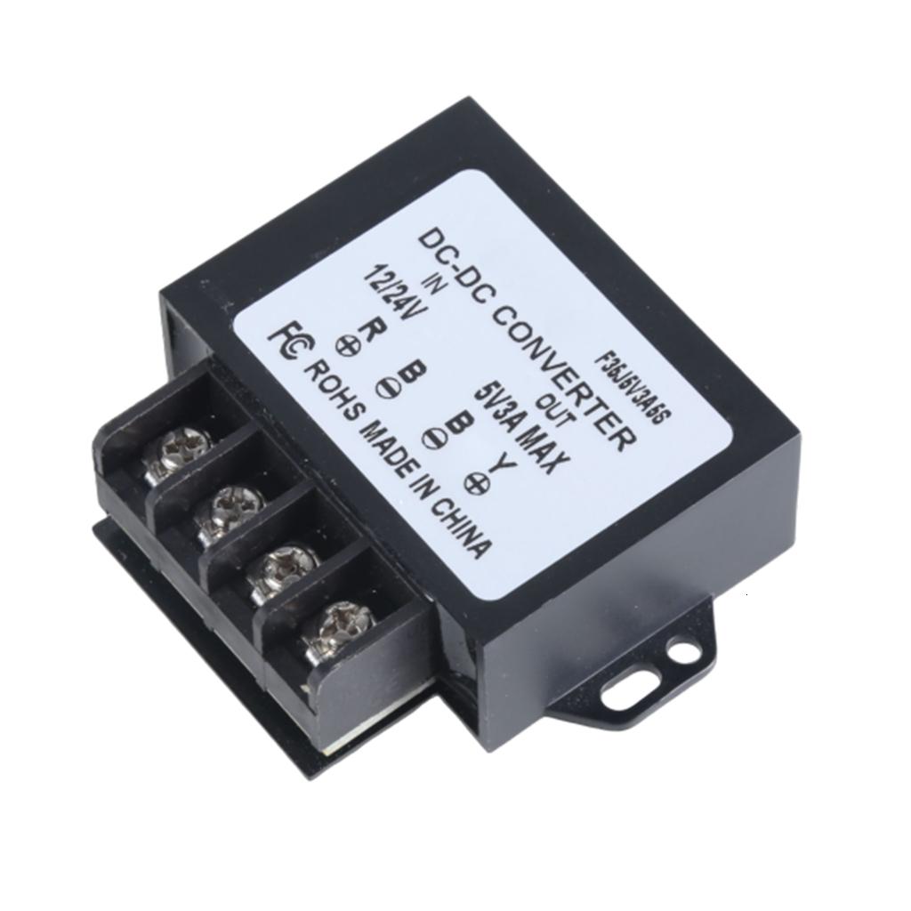 Compact Voltage Converter Module From 12-24V to 5V3A Car Adapter 15W Output